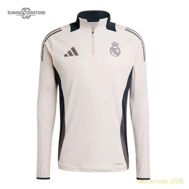 Luxury 2024-2025 Real Madrid Eu Training Top (putty Mauve)