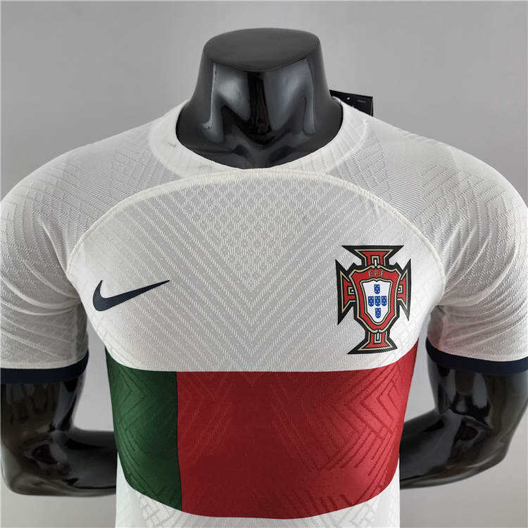Portugal 2022 World Cup Away White Soccer Jersey Authentic Version -