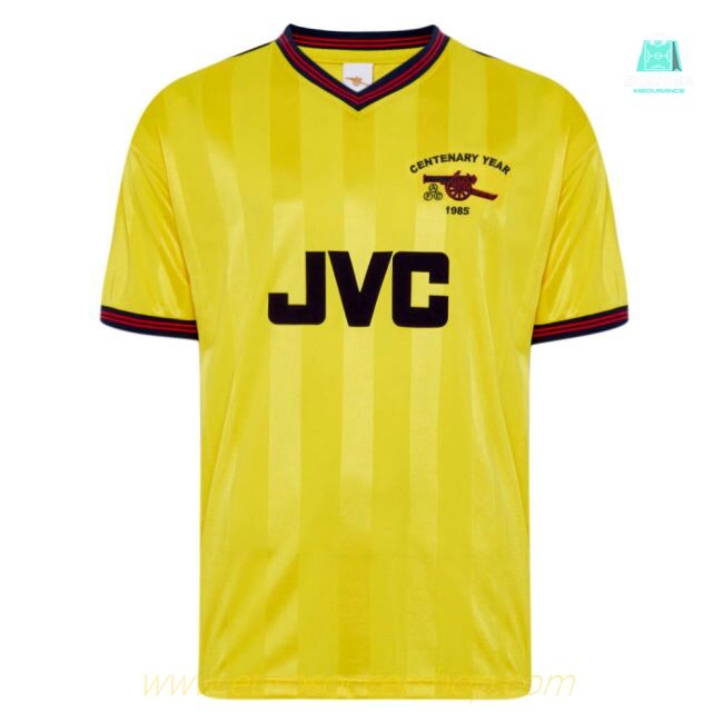 Score Draw Arsenal 1985 Centenary Away Shirt (BERGKAMP 10)