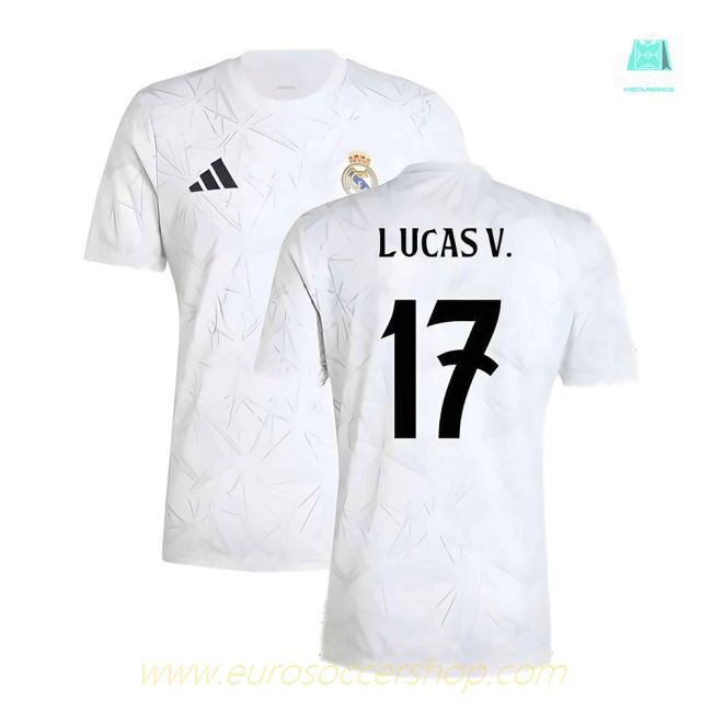 2024-2025 Real Madrid Pre-Match Shirt (White) (Lucas V. 17)