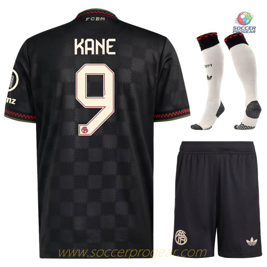 Bayern Munich Third Youth Football Kit Team Jersey 2025/26 Collection Kane