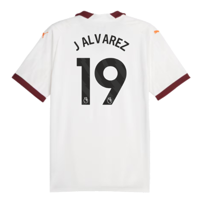 2023-2024 Man City Away Shirt (J ALVAREZ 19) - fan gear