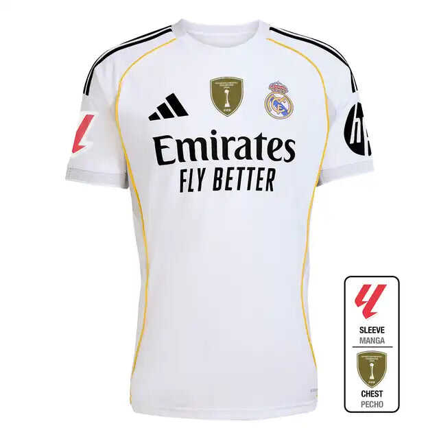 Real Madrid 2025/26 Home Soccer Jersey Authentic Kit