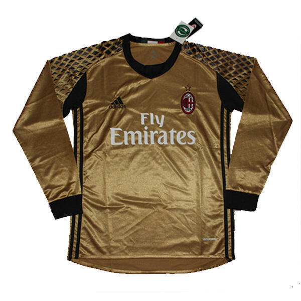 AC Milan Golden LS Goalkeeper 201617 Soccer Jersey Shirt - Official