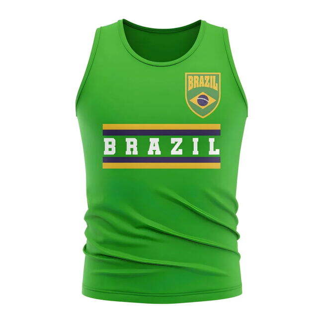 Championship Brazil Core Football Country Sleeveless Tee (Green)