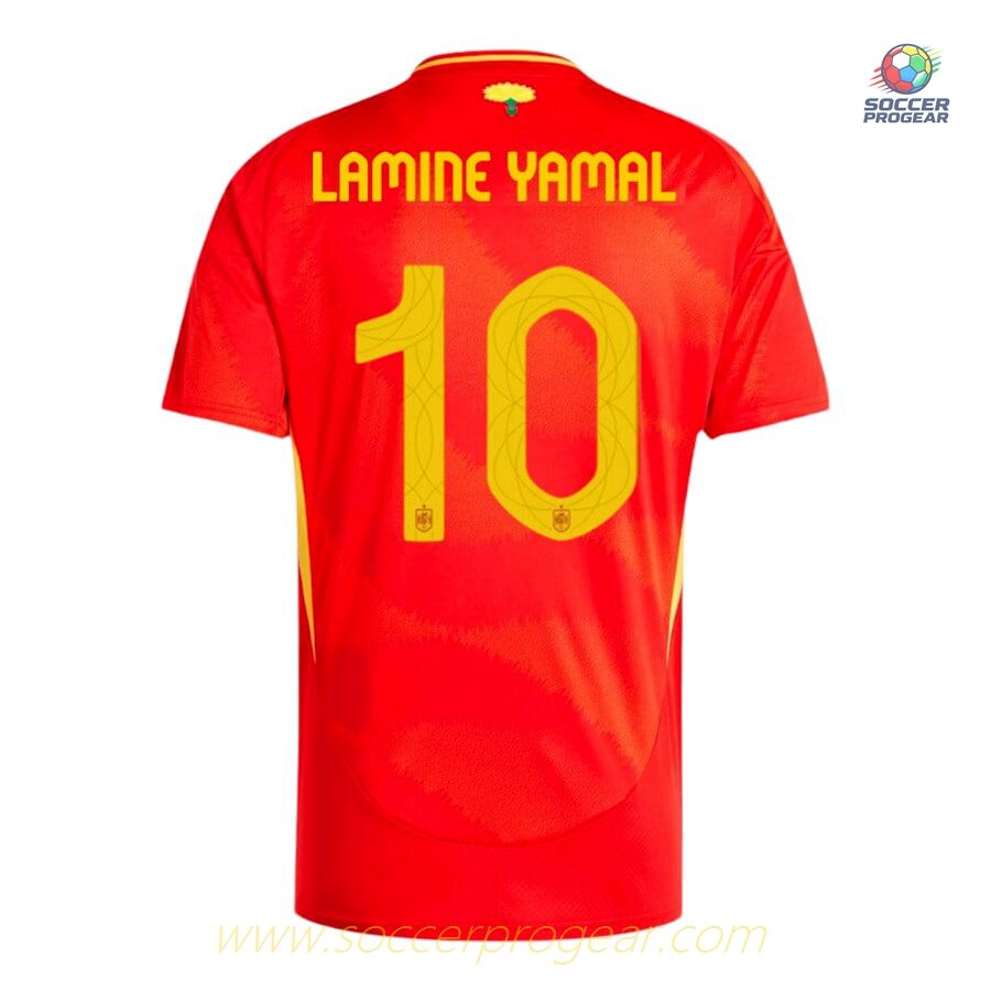 Spain Home Team Soccer Shirt 2024-2025 Edition Season Lamine Yamal