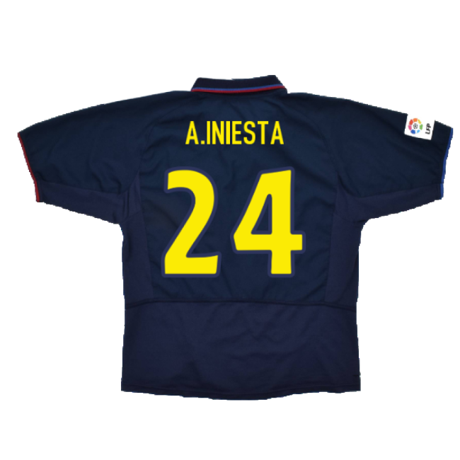 Barcelona 2003-04 Third Shirt ((Very Good) XXL) (A.Iniesta 24)