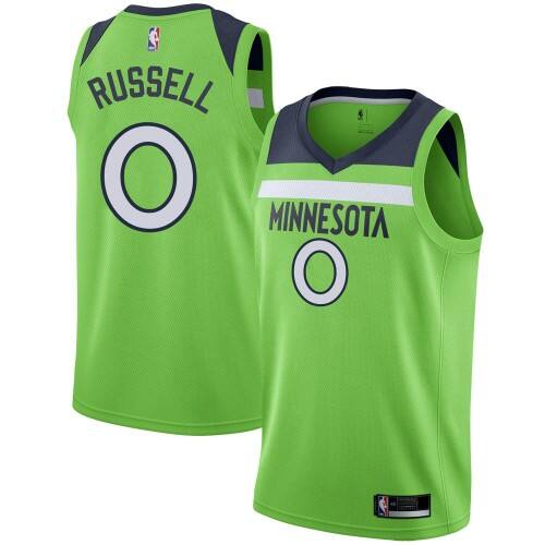 Nike Minnesota Timberwolves #0 DAngelo Russell Green Youth NBA Swingman Statement Edition Jersey Youth