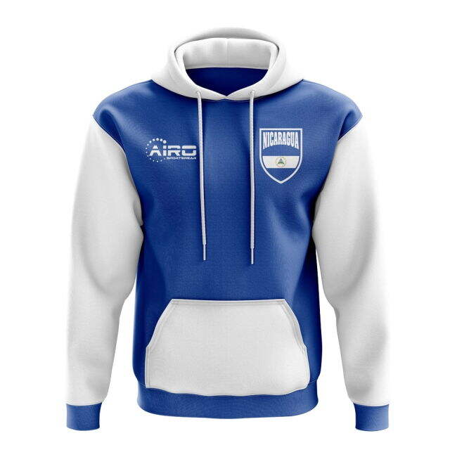 Professional Nicaragua Concept Country Football Hoody (Blue)