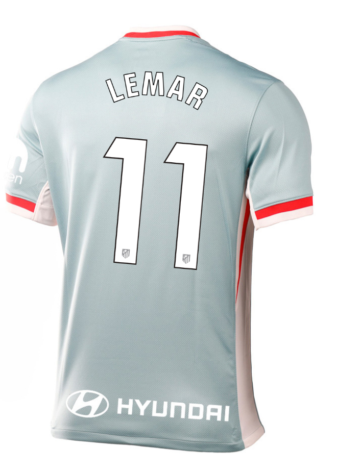 Atletico Madrid's 24-25 Laliga Away Jersey with LEMAR 11