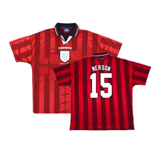 MERSON 15 Match Quality England 1997-1998 Away Kit