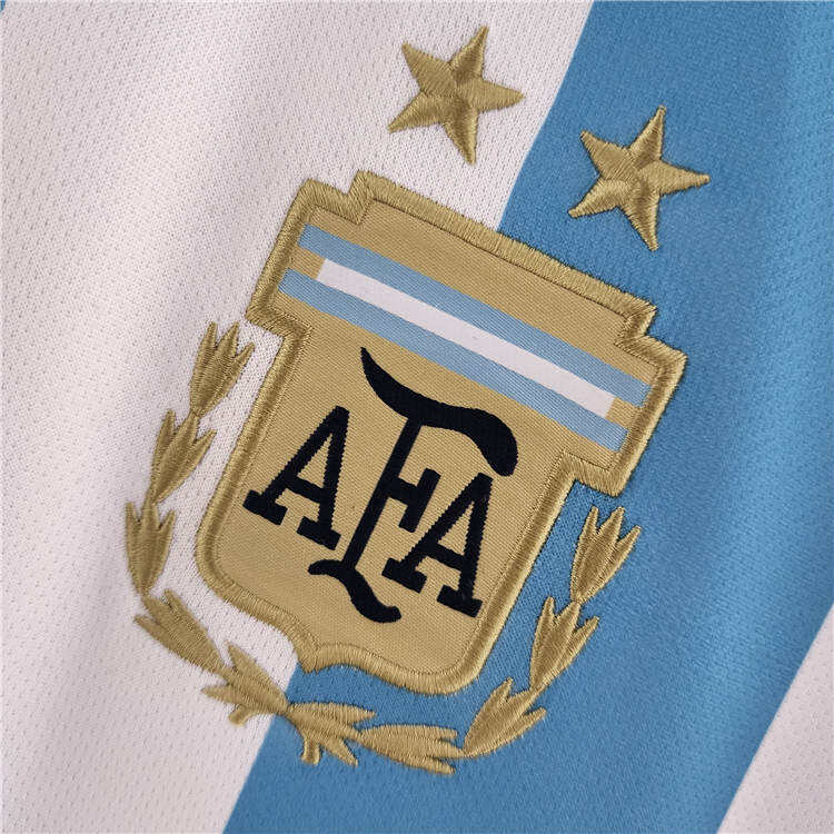 Argentina World Cup 2022 Home White Soccer Jersey Football Shirt -