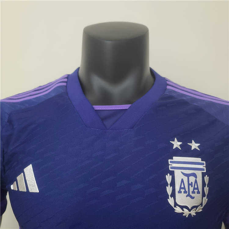 Argentina World Cup 2022 Away Purple Soccer Jersey Football Shirt