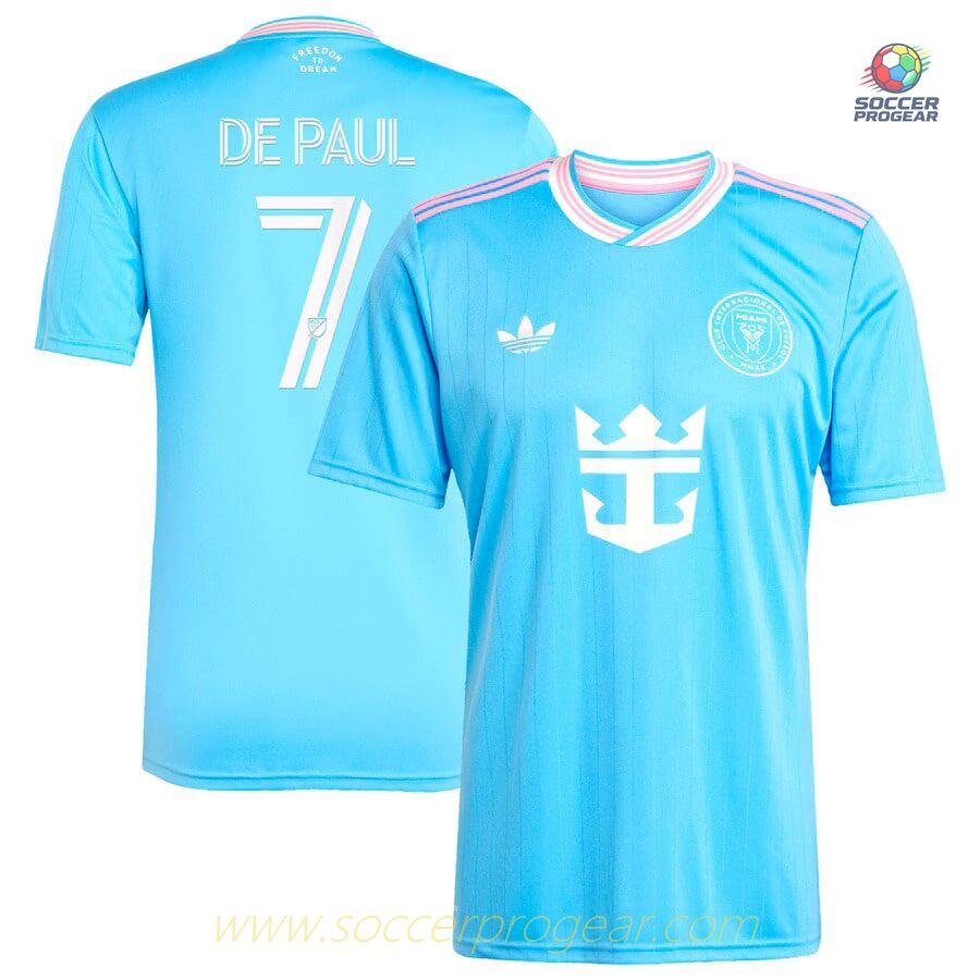 Inter Miami Third Football Team Jersey 2025/26 Collection De Paul