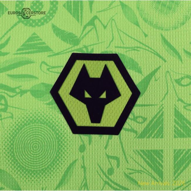 Premium 2025-2026 Wolves Goalkeeper Third Shirt (green) - Kids