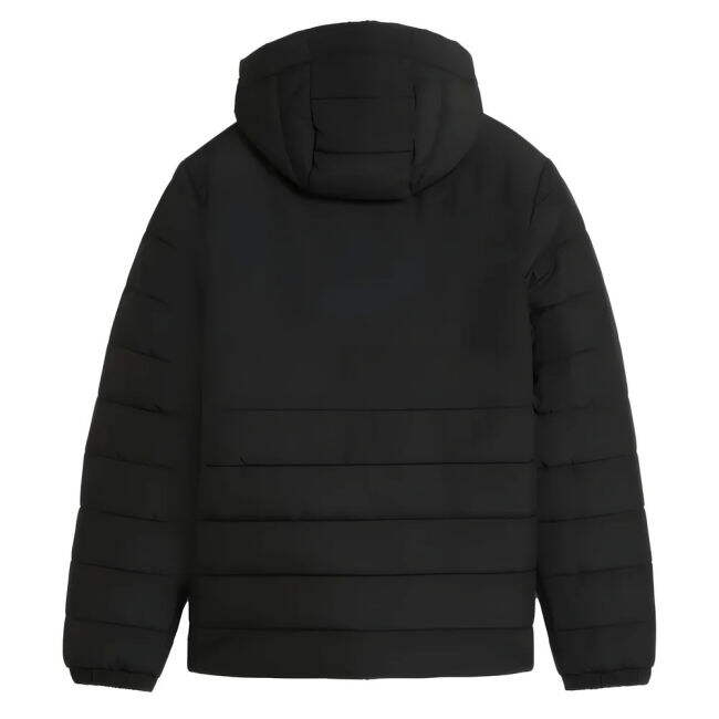 2025-2026 Man City Hooded Padded Coat (Black) - Kids