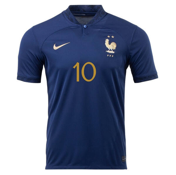 Durable World Cup 2022 France Home MBAPPE Soccer Jersey Football Shirt