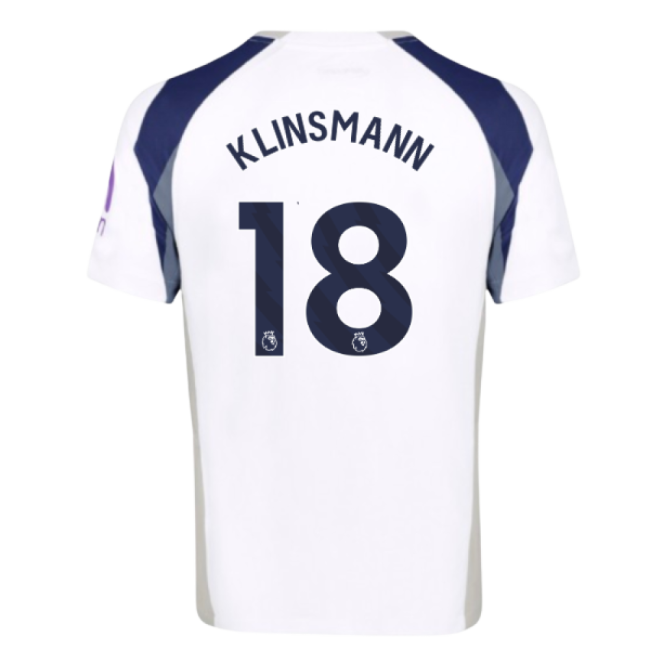 Tottenham EPL Team Trendy Home Game Jersey (Klinsmann 18)