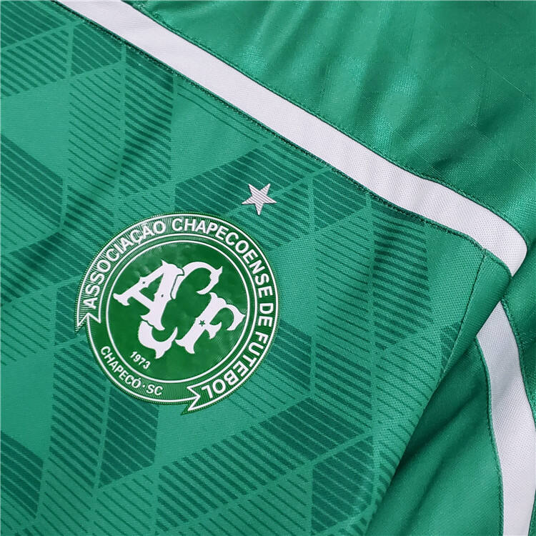 Chapecoense Soccer Jersey 20-21 Home Green Soccer Shirt - Official