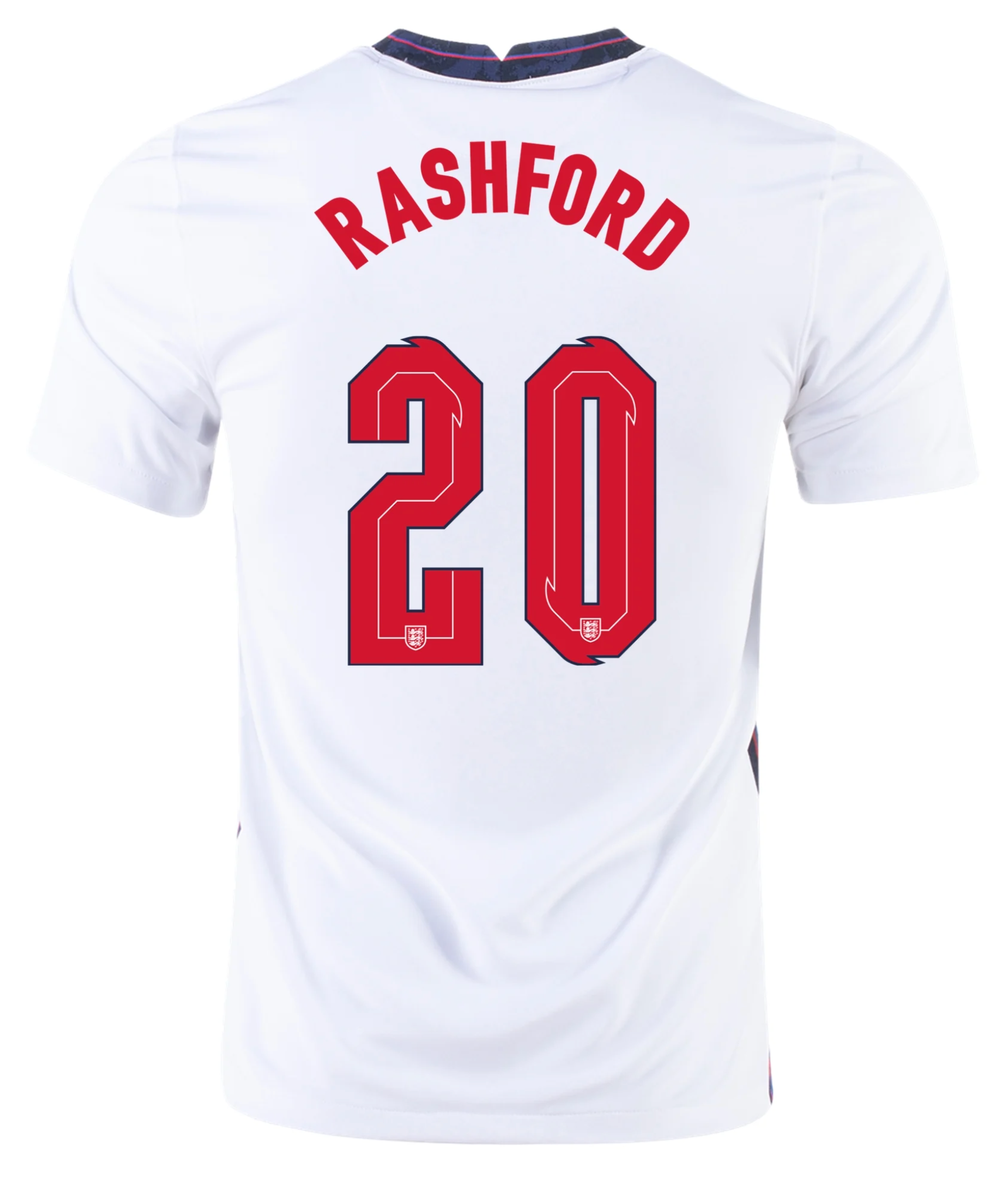 Adult Eng Marcus Rashford England Home High-quality Jersey 2020