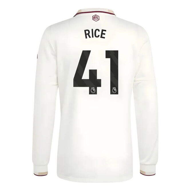Arsenal 2025-20 Third Football Shirt Rice Signature 41 L S