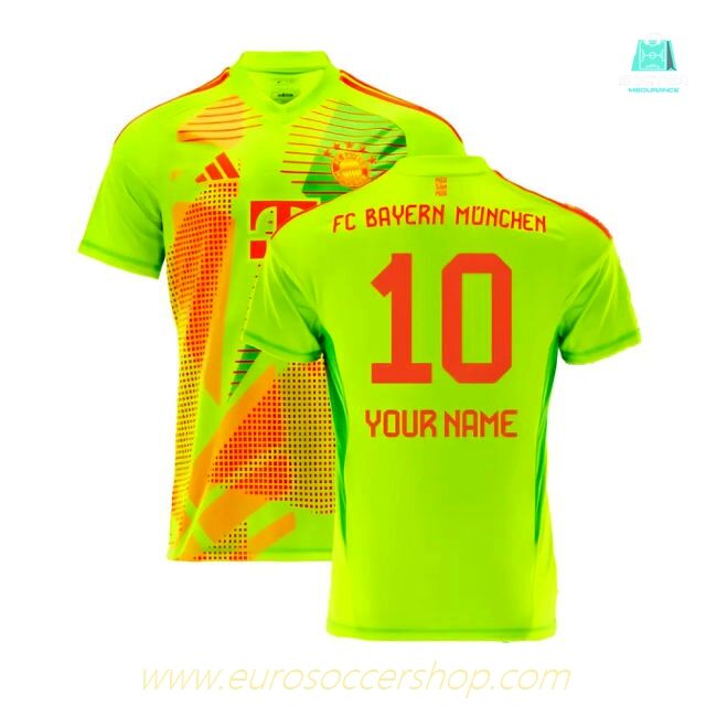 2024-2025 Bayern Munich Home Goalkeeper Shirt (Yellow) (Your Name)