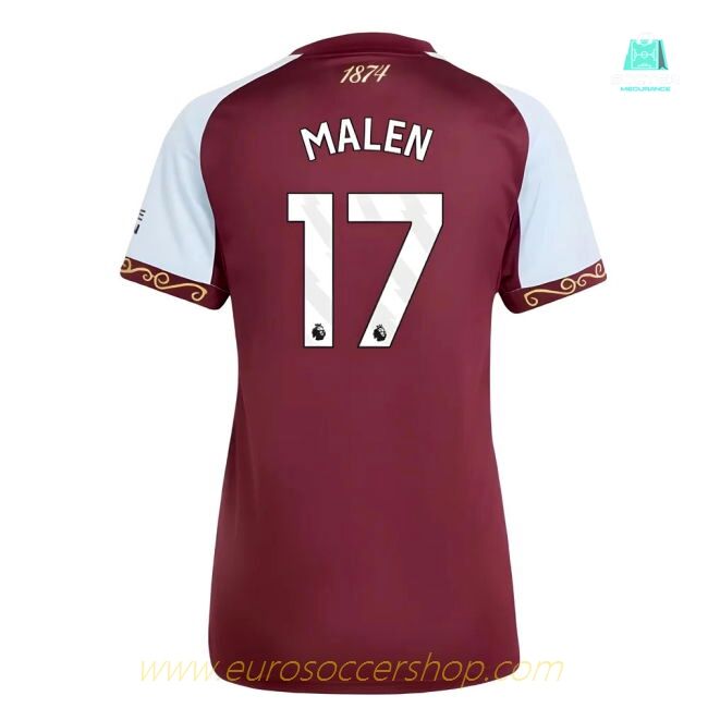 2025-2026 Aston Villa Home Shirt (Womens) (Malen 17)