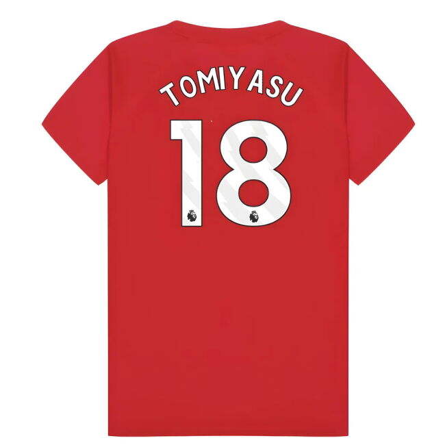 Arsenal Poly T-Shirt (Red) - Kids (Tomiyasu 18)