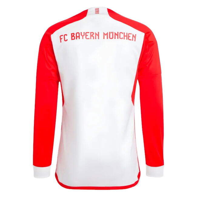 2023-2024 Bayern Munich Long Sleeve Home Shirt (Your Name)