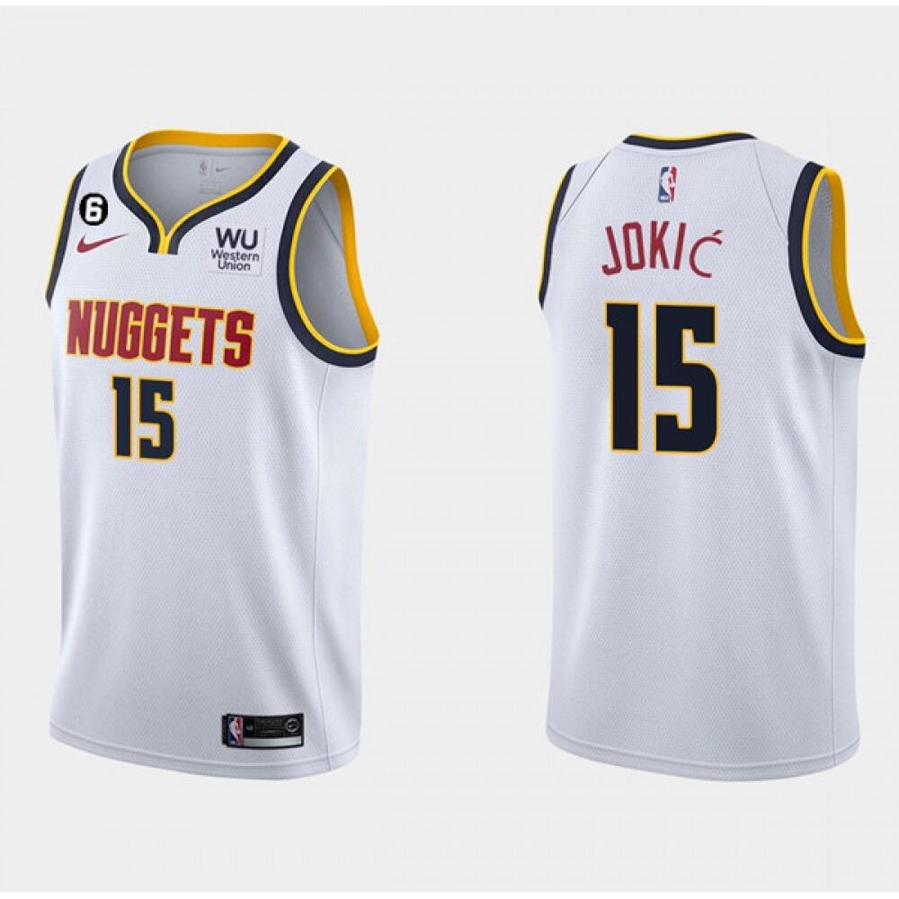 Classic Nikola Jokic15 Denver Nuggets Jersey White - - Basketball Fan Gear