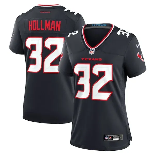 None Hollman Houston Game Jersey - Navy | NFL Player Jersey | NFL Foot