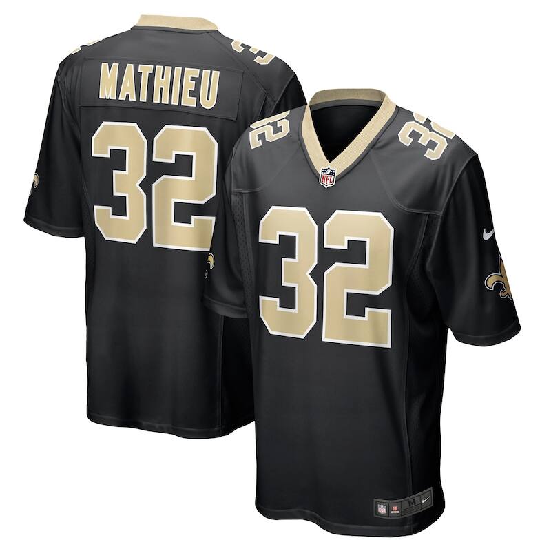 None Tyrann Mathieu NO Saints High-Quality Team Spirit Wear Football A