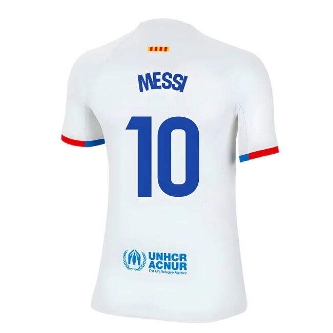 2023-2024 Barcelona Away Shirt (Kids) (Messi 10)