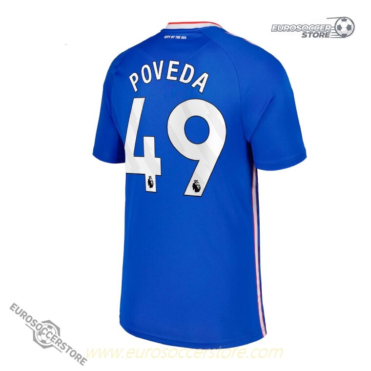 Sunderland 25-26 Season Away POVEDA 49 Football Jersey