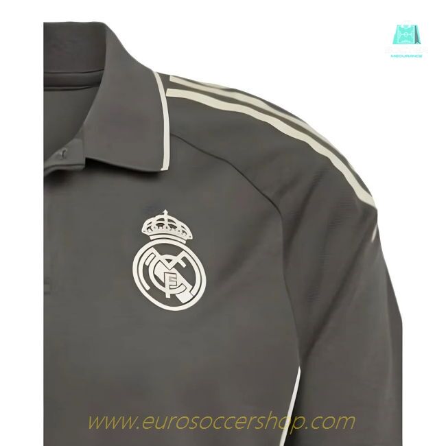 2025-2026 Real Madrid Polo Shirt (Utility Grey)