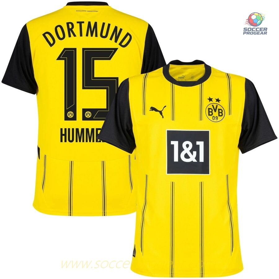 Dortmund Home Team Jersey 2024-2025 Season Hummels