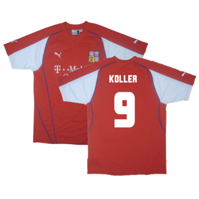 Koller 9 Replica Quality Czech Republic Home Fan Jersey (Adults)