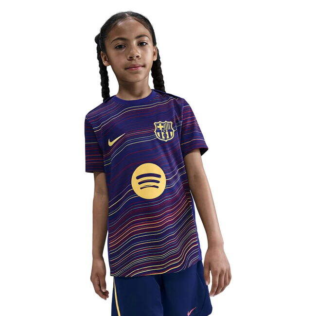 Barcelona Team Contemporary Home Match Shirt (Kids)