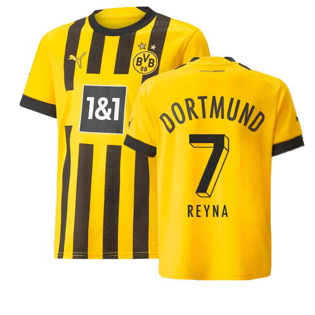 2022-2023 Borussia Dortmund Home Shirt (Kids) (REYNA 7)