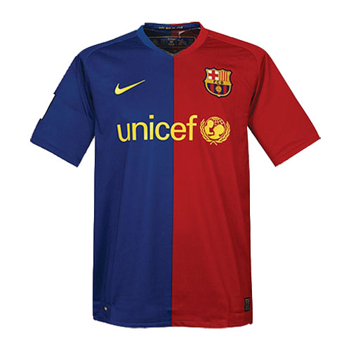 Authentic 0809 BARCELONA RETRO HOME SHIRT - Official Replica 180