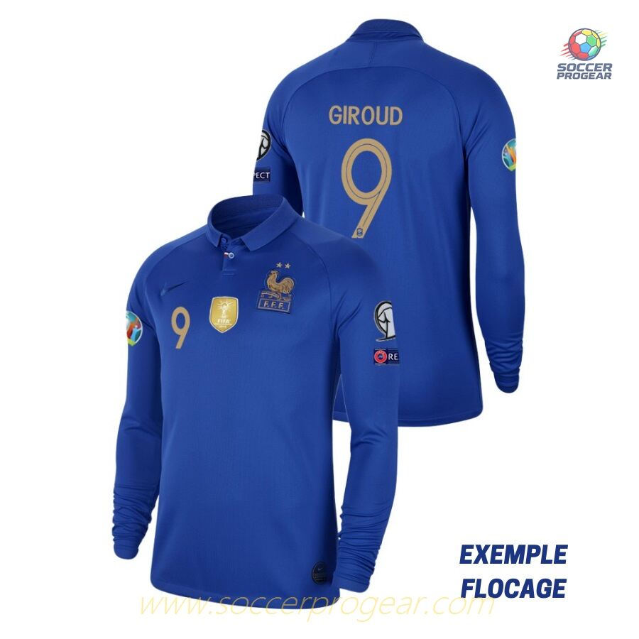 French Team Centenary Long Sleeve Football Jersey