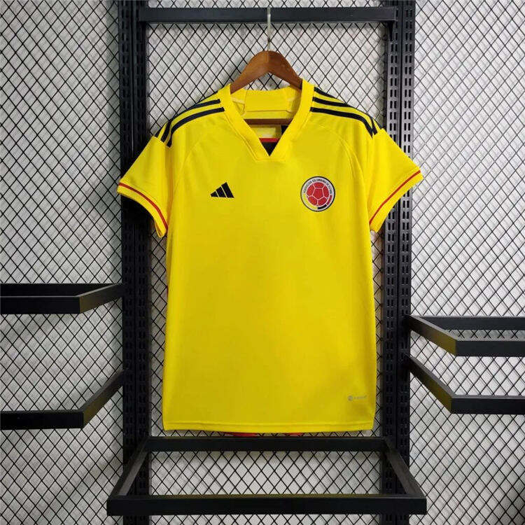 2324 COLOMBIA HOME YELLOW SOCCER JERSEY FOOTBALL SHIRT - Official