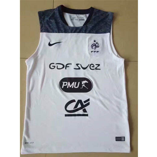 France White 2017 Vest Soccer Jersey Shirt - Official Replica 15726