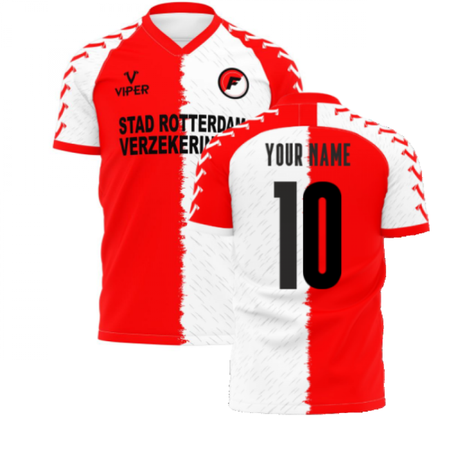 Red And White Army Feyenoord #2025 Authentic Design True Modern Sty...