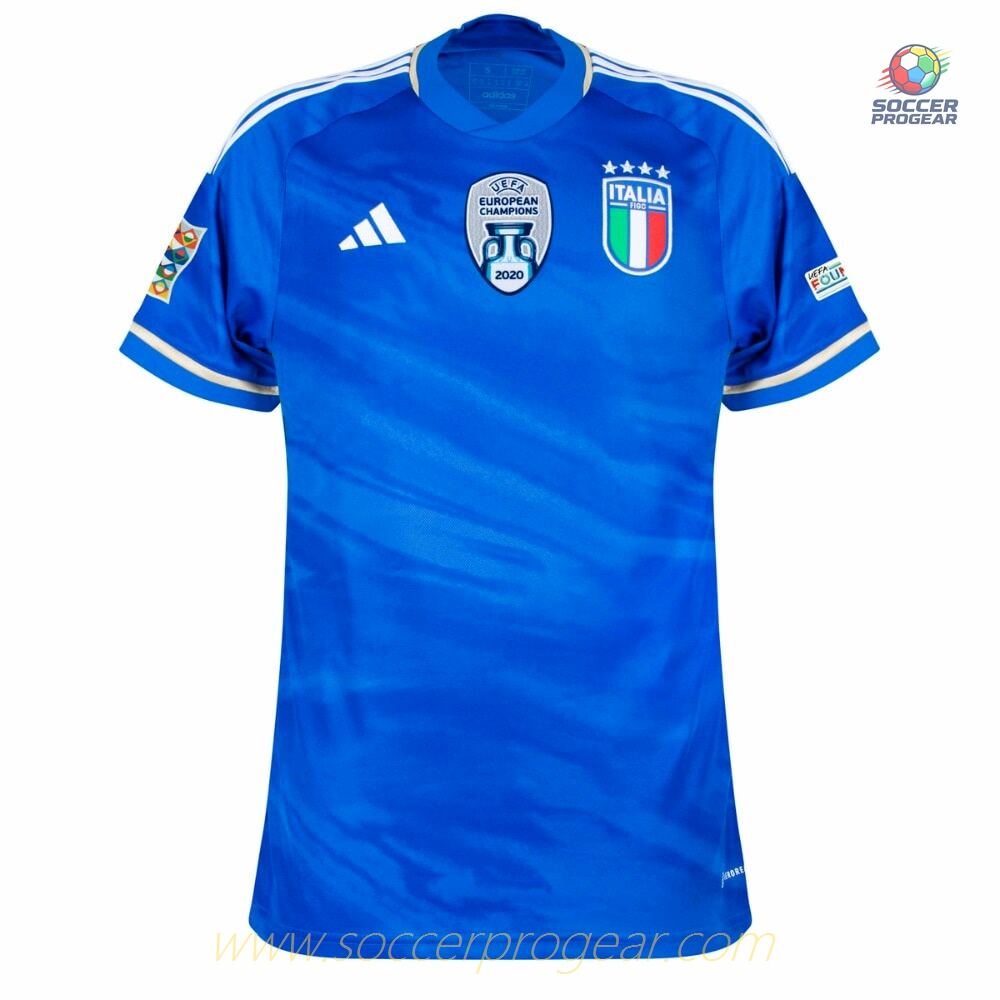 Italy Home Kids Football Jersey 2023 2024 Winner Euro 2020