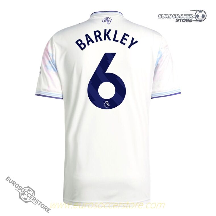 Aston Villa's 25-26 Third Jersey featuring BARKLEY with the number 6