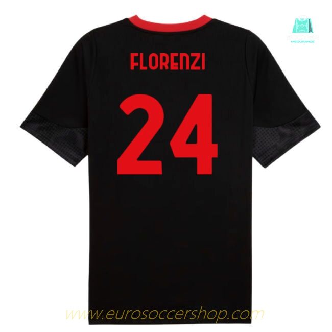 2025-2026 AC Milan Training Jersey (Black) (Florenzi 24)