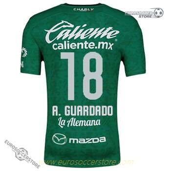 Leon Club's 24-25 Home Jersey featuring A. Guardado