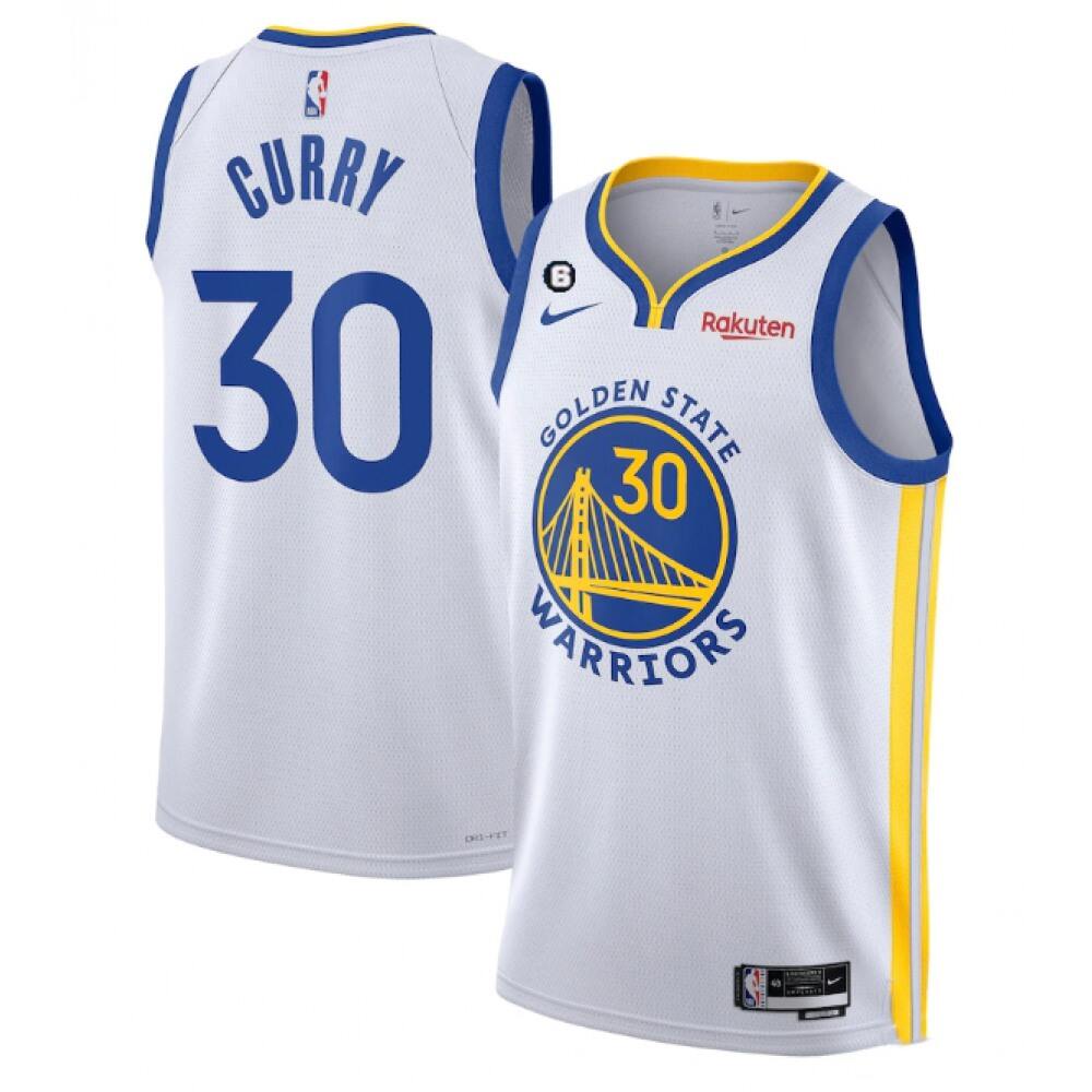 Authentic Golden State Warriors Stephen Curry30 White Jersey