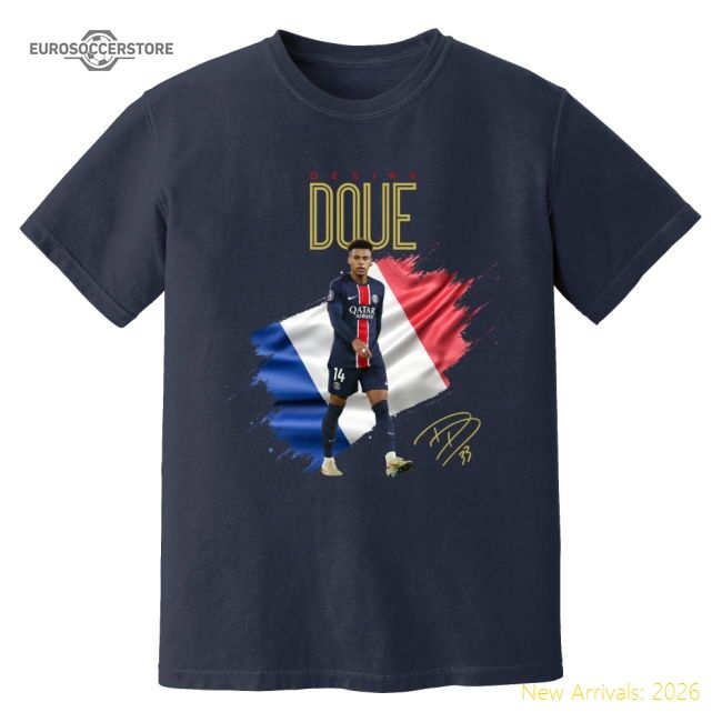 Professional-Grade Desire Doue Psg Celebration T-Shirt (Navy)